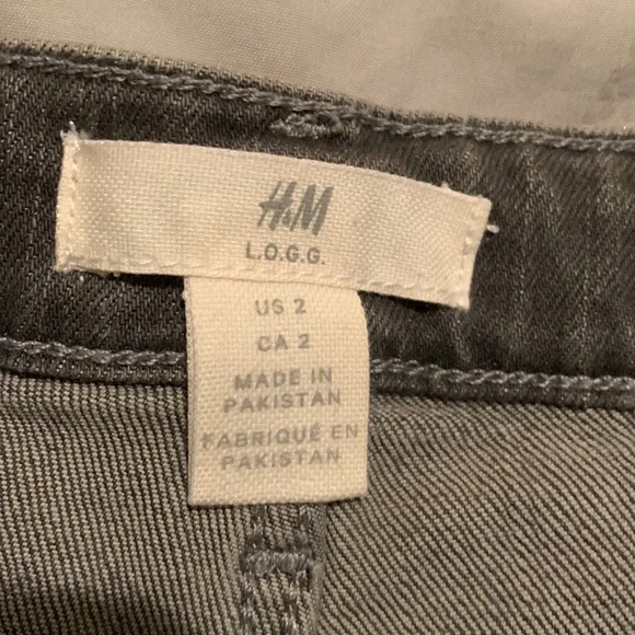 NWOT H&M dark grey jeans shorts - Picture 2 of 7
